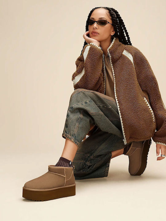 UGG Дамски Чорапи Burnt Cedar