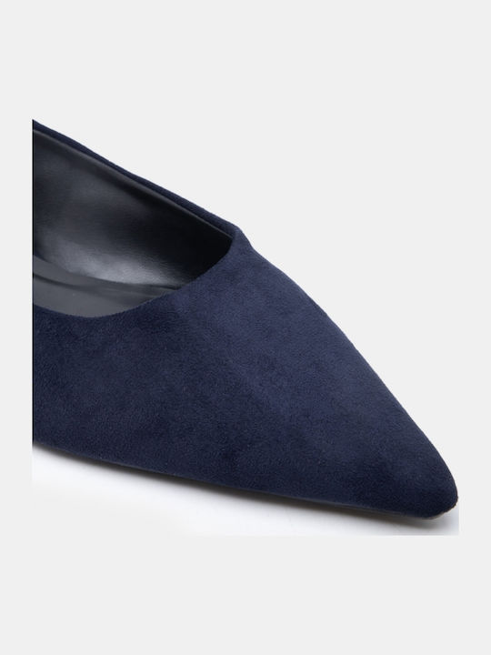 Spitze Zehe Pumps Marineblaue