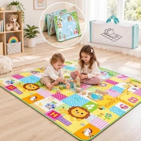 Velve Covoraș De Activități Albastru 180x150cm Grosime 12mm