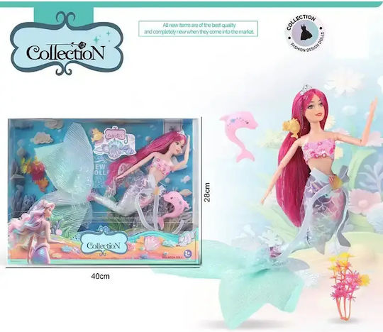 Gounaridis Toys Emily Meerjungfrau Puppe für 3+ Jahre 40cm