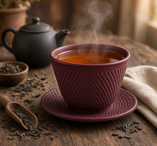 Dinox Tasse Tee Gusseisen Rot 120ml
