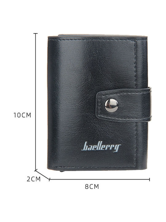 Anti-Theft Card Holder Baellerry Leather Wallet RFID Carbon Fiber Coffee