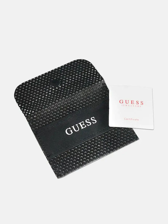 Guess Cercei Rotunzi Oțel Aurii Cu Pietre Albe Jume06074jwygt-u