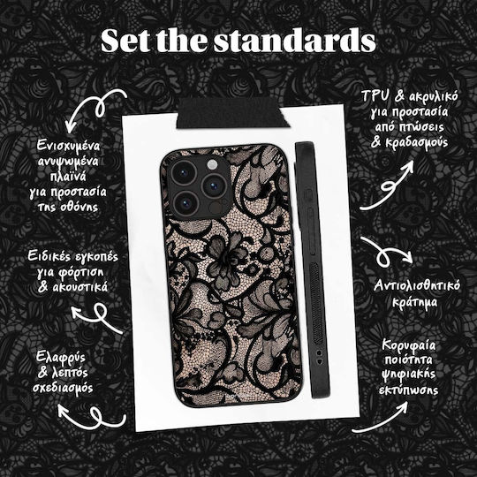 Θήκη Sonique Diva Series Nothing Phone 4a Pro Μαύρη Δαντέλα