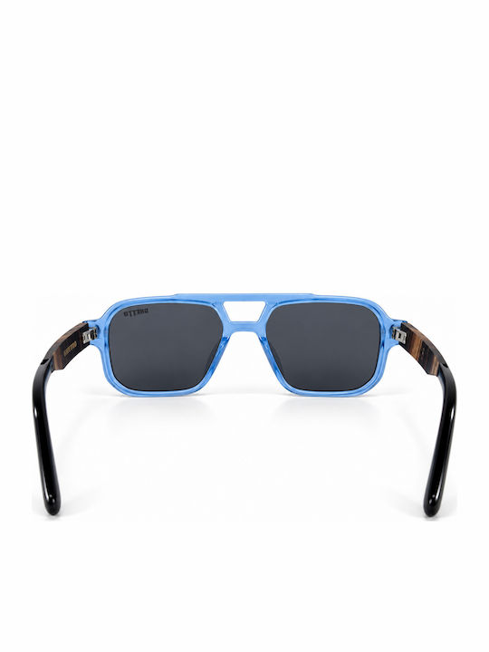 Ghetto Unisex Ochelari De Soare Albastru Transparent