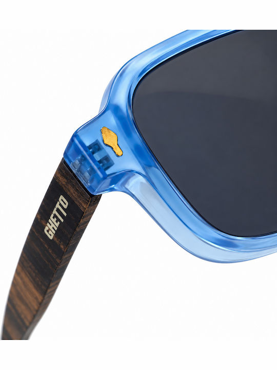 Ghetto Unisex Ochelari De Soare Albastru Transparent