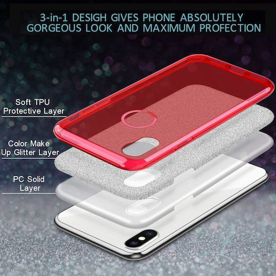 5 Bucăți Husă Glitter 3în1 iPhone 6 Plus 6s Plus