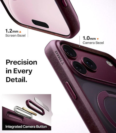 Torras Ostand Q3 Spin Magsafe Purple Mobile Phone Case For Iphone 18 Pro Max/17 Pro Max