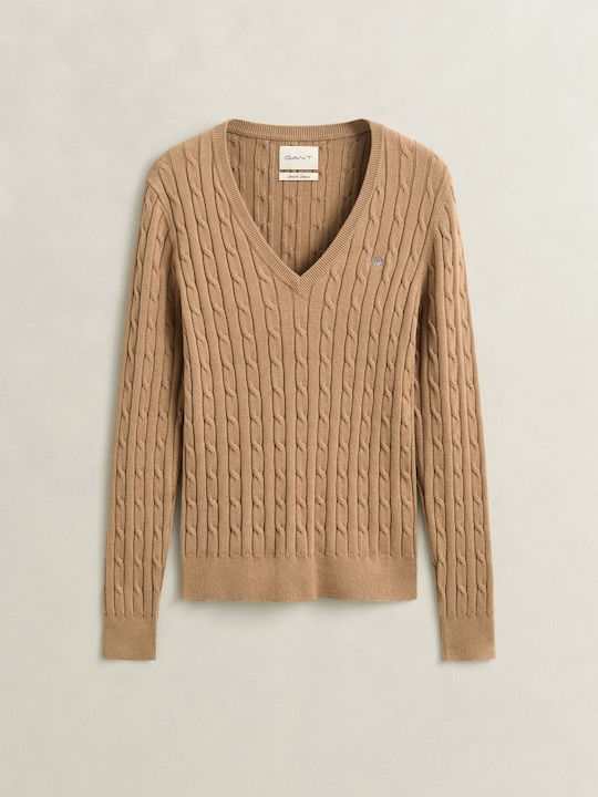 Damen Baumwoll Pullover Beige