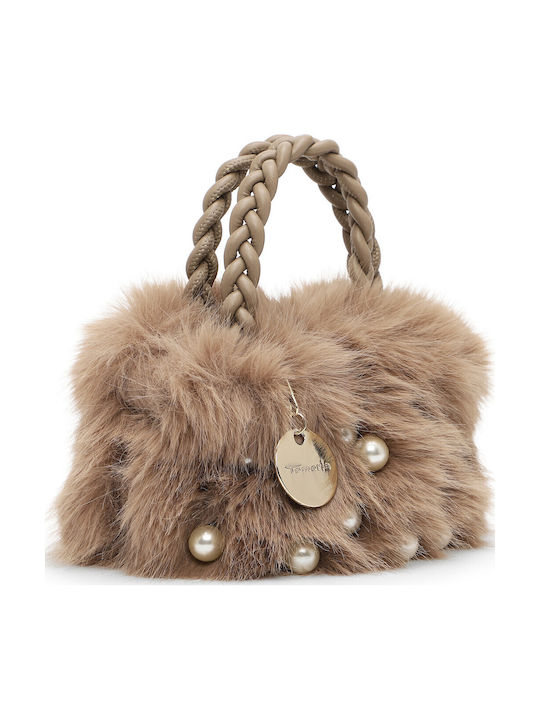 Maria Damenhandtasche Aus Fell Beige