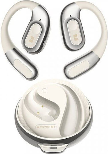 AC330 Open Ear Bluetooth Handsfree Ακουστικά με Αντοχή στον Ιδρώτα και Θήκη Φόρτισης Λευκά