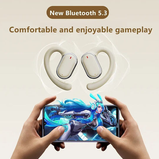 CYXG X93 Open Ear Bluetooth Handsfree Ακουστικά με Θήκη Φόρτισης Χρυσά