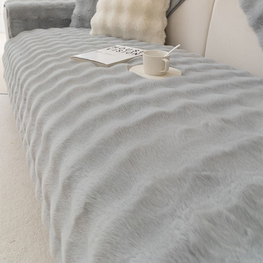 Melinen Biscuit Πολυθρόνας Π70xΜ150cm Silver