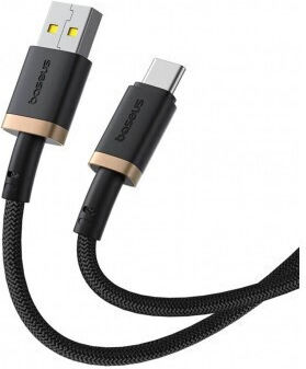 Baseus Dura Series Braided Cable USB-C male - USB-A / USB-C 60W Χρυσό 1m P10377802U01-00
