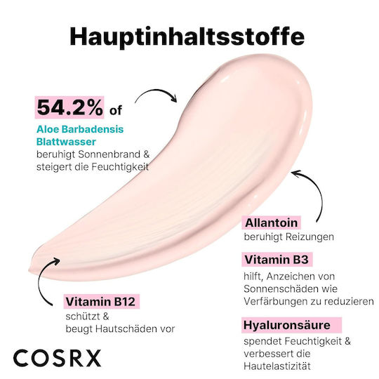 Cosrx Aloe 54.2 Aqua Tone-up Cremă de Față cu Protecție Solară SPF50+ 50ml