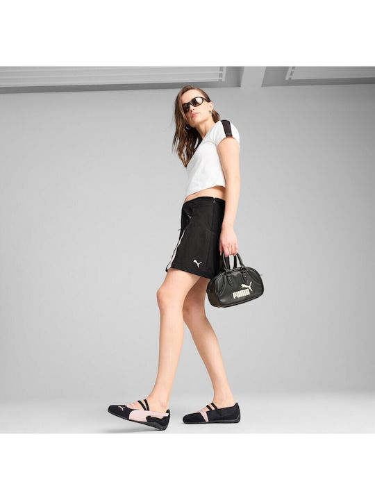 Damen Ballerinas Sneaker-Stil Schwarz/Mauve Mist