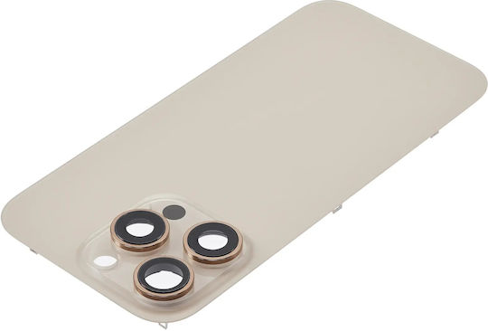 Rückglas W Magsafe Magnet iPhone 16 Pro Kein Logo Aftermarket Wüsten Titanium