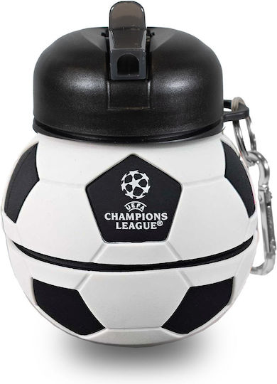 Uefa Ball Kids Water Bottle Football Silicone Thermos Multicolour 500ml