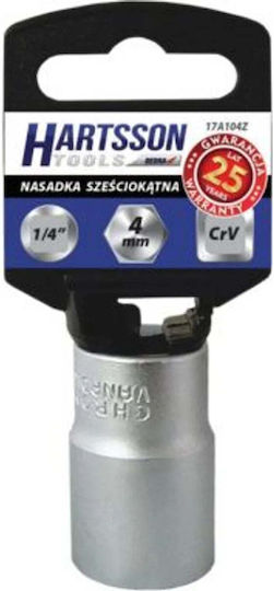 Dedra Căpăcel cu Patrat de Prindere 1/4" Diametru 1/4" / 6 1buc