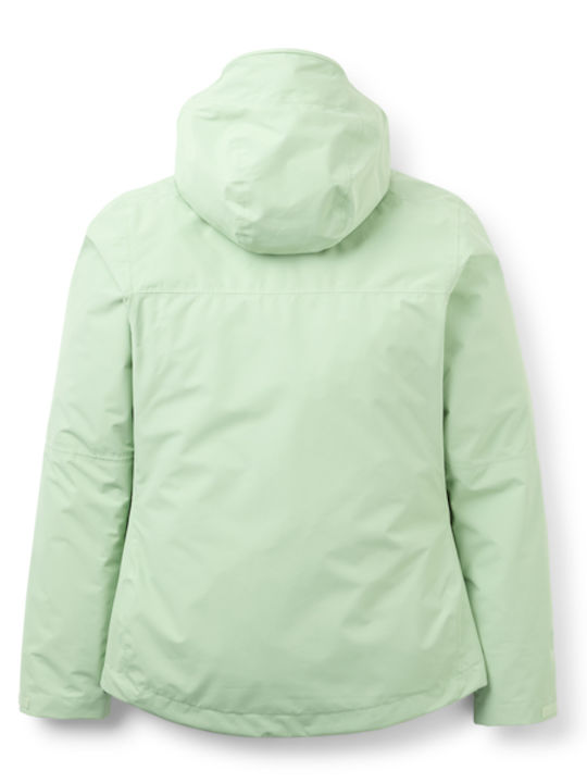 Downpour Women's Lifestyle Jacket Waterproof for Winter with Hood Fig Green