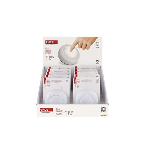 Emos LED Night Light Switch with Battery Power Source