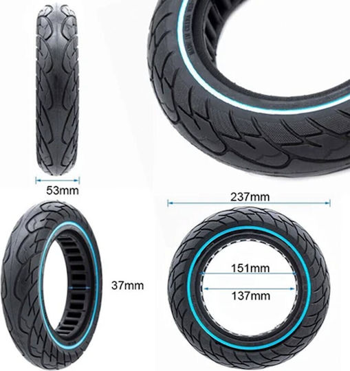 Ewheels Reifen Für Elektro-Roller Xiaomi In Schwarz Farbe 37656