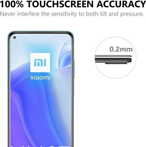 Gehärtetes Glas Schwarz (Mi 10T / Mi 10T Pro)