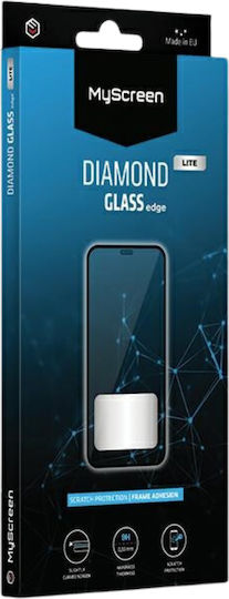 MyScreenPROTECTOR Diamond Glass Пълно лепило Закалено стъкло за цялото лице Черен (Oppo Reno8 )
