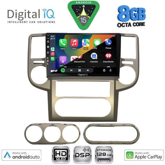 Digital IQ Auto-Audiosystem für Nissan X-Trail 2004-2007 Bluetooth USB Eingebautes Wi-Fi GPS Apple CarPlay Android Auto mit 10 Zoll Touchscreen