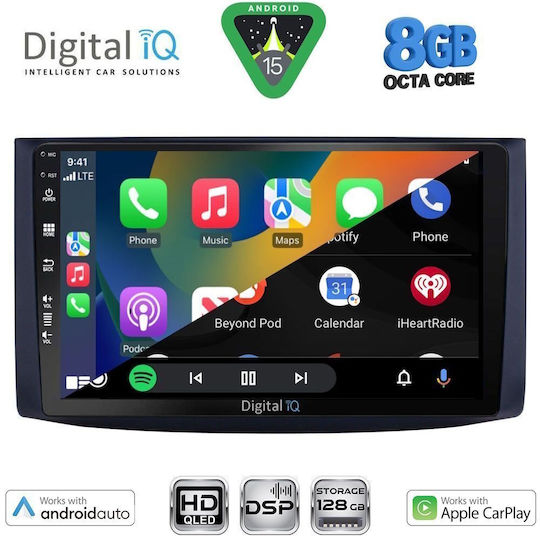 Digital IQ Ηχοσύστημα Αυτοκινήτου για Chevrolet Aveo 2006-2010 (Bluetooth/USB/WiFi/GPS/Apple-Carplay/Android-Auto) με Οθόνη Αφής 9"
