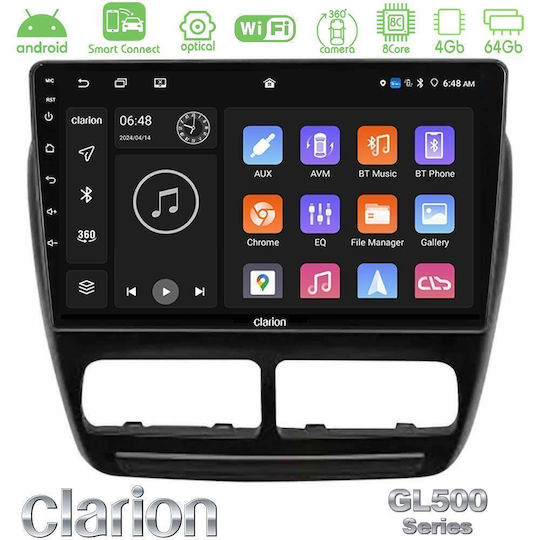 Clarion Ηχοσύστημα Αυτοκινήτου για Opel Combo Fiat Doblo 2010-2014 (Bluetooth/USB/WiFi/GPS/Apple-Carplay/Android-Auto) με Οθόνη Αφής 9"