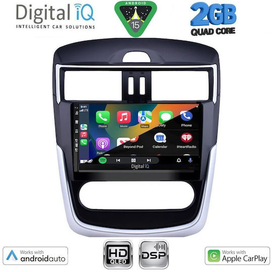 Digital IQ Car Audio System for Nissan Tiida 2013-2023 with Clima Bluetooth USB WiFi GPS Apple CarPlay Android Auto with 9 Inch Touch Screen