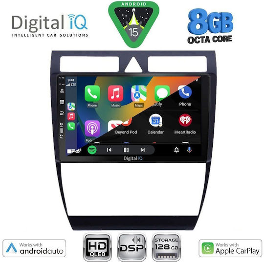 Digital IQ Car Audio System for Audi A6 1998-2005 Bluetooth USB Wi-Fi GPS Apple CarPlay Android Auto with 9 Inch Touch Screen DIGITAL IQ BXF 18006 CPAA