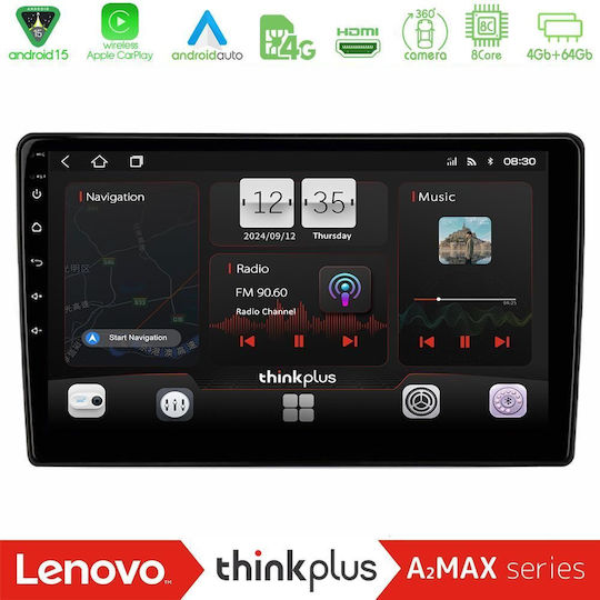 Lenovo Auto-Audiosystem für Hyundai Sonate 2005-2009 (Bluetooth/USB/AUX/WiFi/GPS/Apple-Carplay/Android-Auto) mit Touchscreen 10"