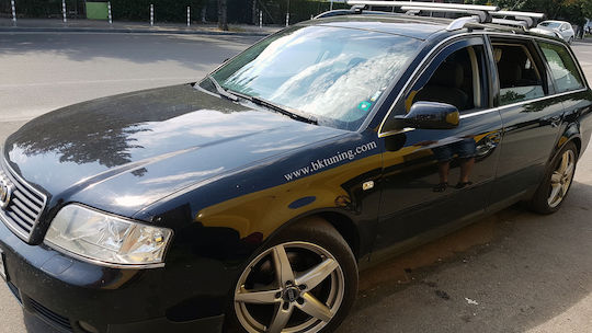 Heko Σετ Ανεμοθραύστες Αυτοκινήτου Μπροστινοί Σκούρο Φιμέ για Audi A6 2τμχ
