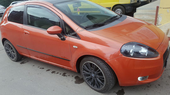 Heko Set of Windbreakers Front Car Dark Fime for Fiat Grande Punto / Punto 3D 2006 2pcs
