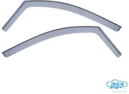 DGA Satz Windabweiser Vordere Dark Fime für Ford Focus 1998-2004 2Stück