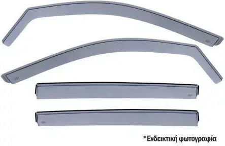DGA Σετ Ανεμοθραύστες Αυτοκινήτου Μπροστινοί και Πίσω Σκούρο Φιμέ για Mercedes-Benz B Class W247 5D 2018+ 4τμχ