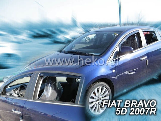 Heko Σετ Ανεμοθραύστες Αυτοκινήτου Μπροστινοί Σκούρο Φιμέ για Fiat Croma 2τμχ