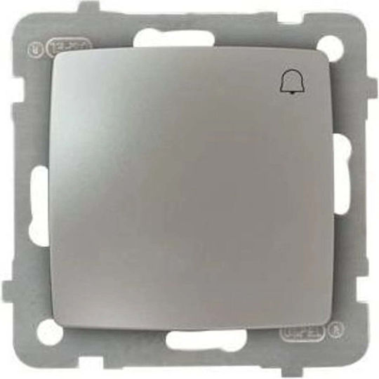 Ospel Knopf Glocke in Silber Farbe ŁP-6S/m/43