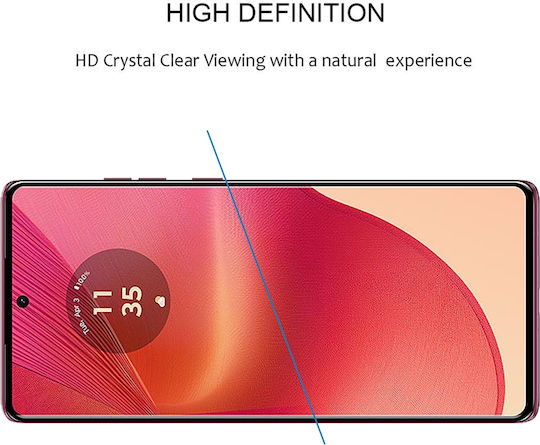 Vollflächig gehärtetes Glas (Motorola Edge 50 Fusion) Displayschutzfolie