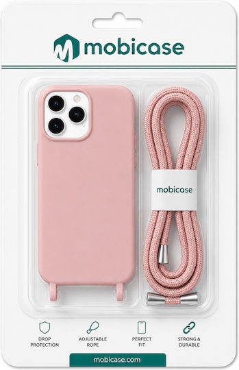 Θήκη Σιλικόνης Κορδόνι Iphone 17 Pro Μπέζ Mobicase