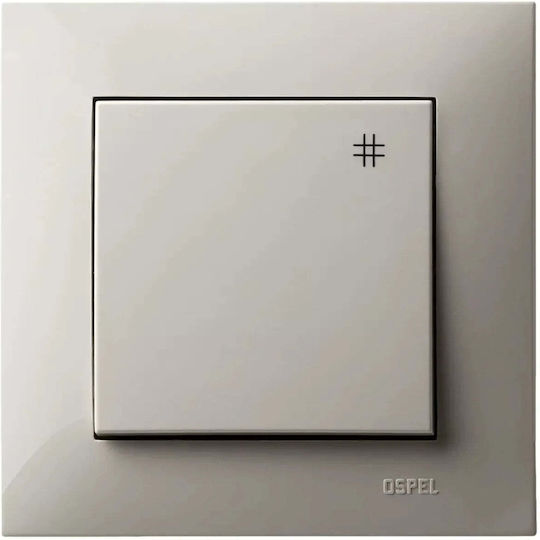 Ospel Buton Clopoțel Alb Comutator de Perete cu Buton de Apăsare ŁP-6ZS m 83