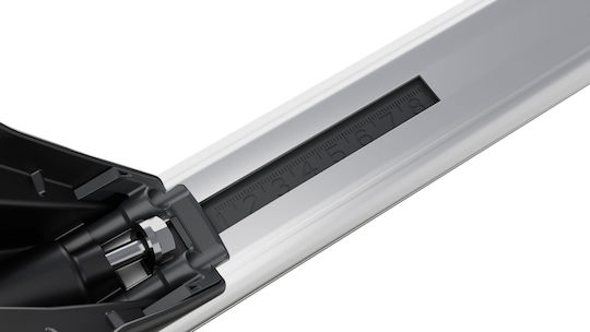 Menabo Komplettes Set Autodachträger aus Aluminium Omega L 130 cm Silber für Toyota Proace City Proace City Verso 2018>-2 Stück 10630 Mb+13470 Mb Mp.to.13470/mb-omgs-22
