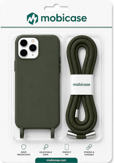 Θήκη Σιλικόνης Κορδόνι Iphone 17 Pro Χακί Mobicase