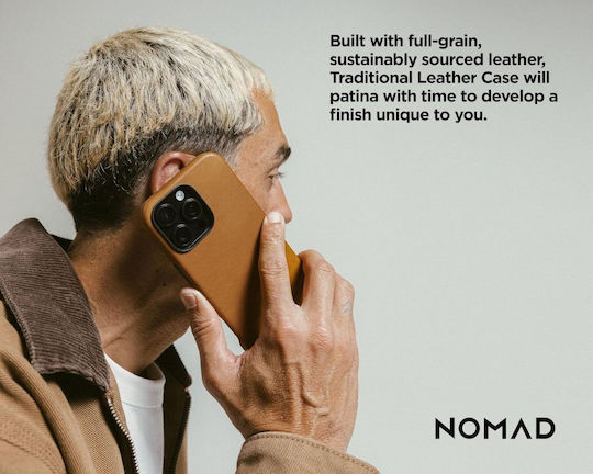 Nomad Back Cover Leder 1.15mm Braune (iPhone 16 Pro)