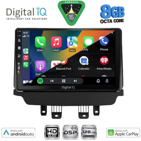 Digital IQ Auto-Audiosystem für Mazda 2 2014-2023 (Bluetooth/USB/WiFi/GPS/Apple CarPlay/Android Auto) mit 9 Zoll Touchscreen