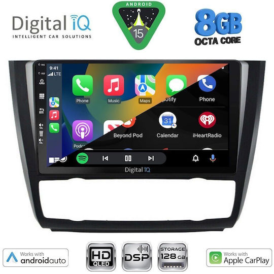 Digital IQ Car Audio System for BMW Series 1 2004-2013 with Clima Touch Screen 9"