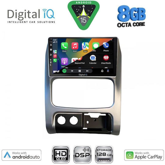 Digital IQ Car Audio System for Jeep Cherokee Liberty 2002-2007 Bluetooth USB Wi-Fi GPS Apple CarPlay Android Auto with 9 Inch Touch Screen DIGITAL IQ BXF 18269 CPAA