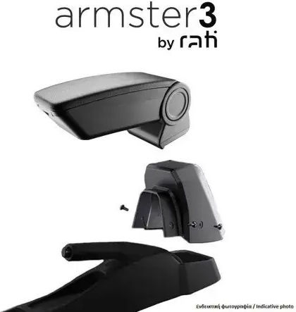 Rati Armster 3 Car Leather Armrest for Citroen C3 2009-2016 Black